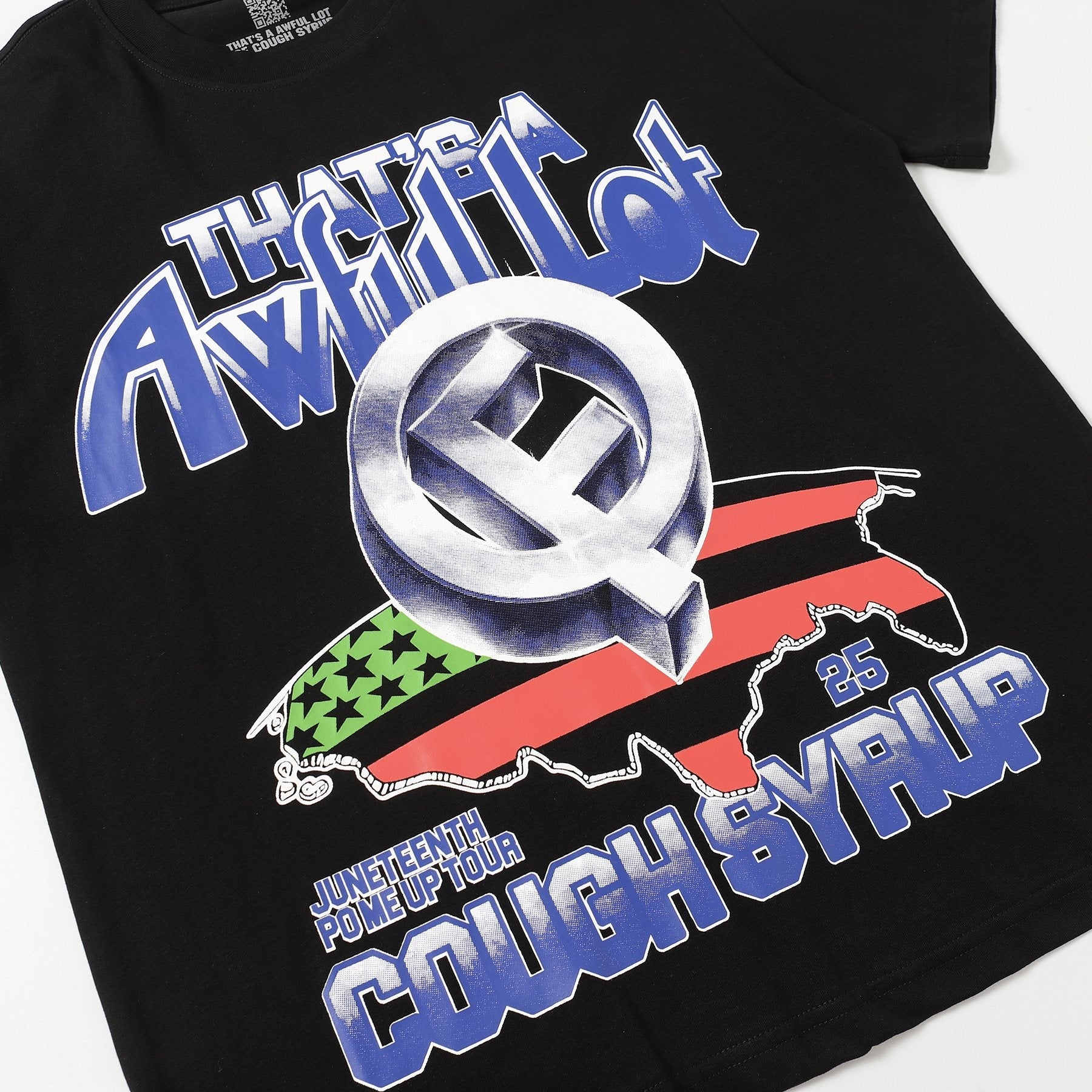 THAT'S A AWFUL LOT OF COUGH SYRUP Front & Back Graphic T-Shirt — detail