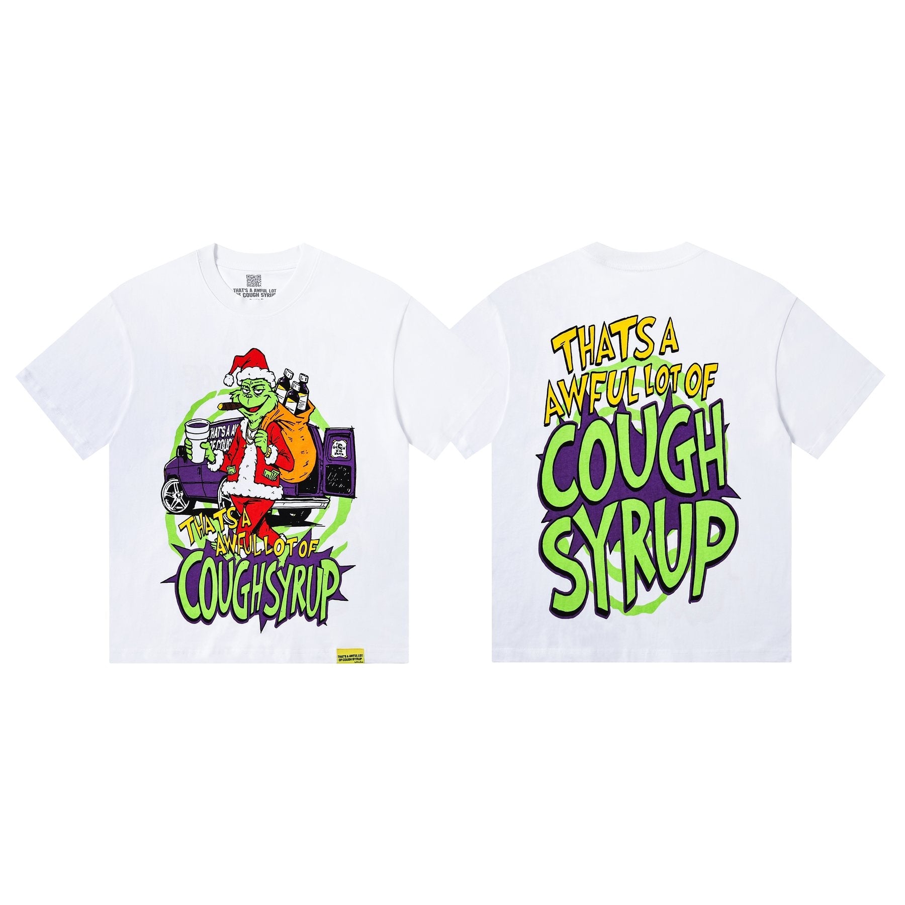 THAT'S A AWFUL LOT OF COUGH SYRUP Christmas Graphic Short-Sleeve T-Shirt — front