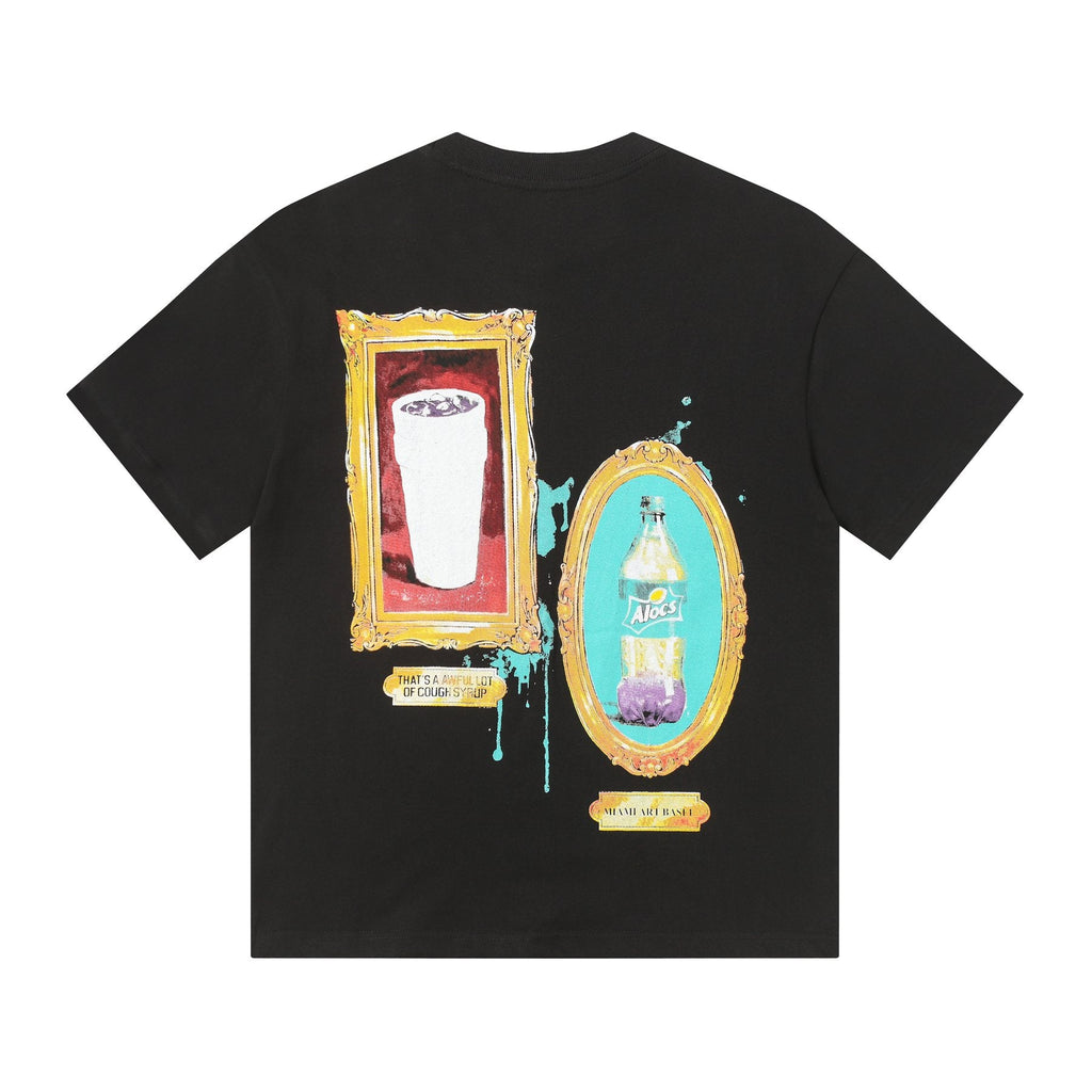 THAT'S A AWFUL LOT OF COUGH SYRUP Bottle Graphic T-Shirt — back