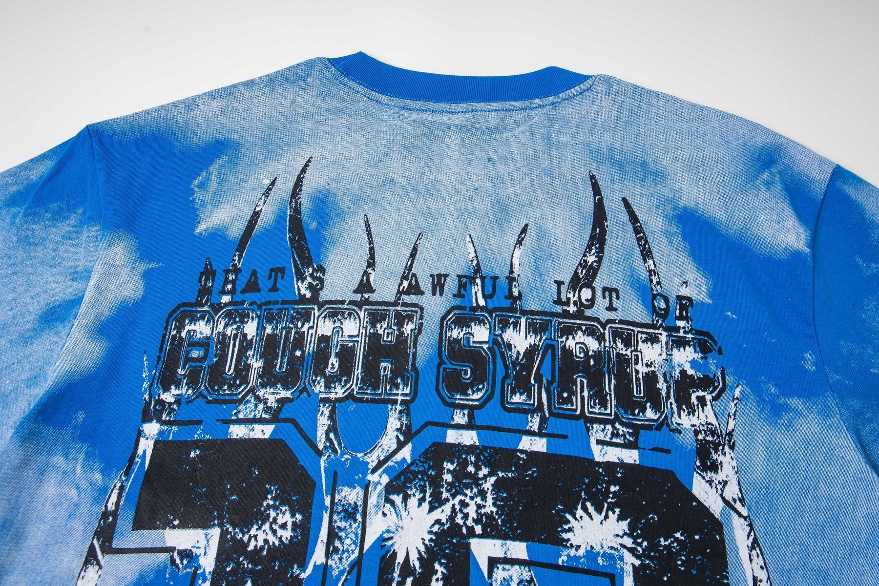 THAT'S A AWFUL LOT OF COUGH SYRUP Tie-Dye Graphic T-Shirt — detail