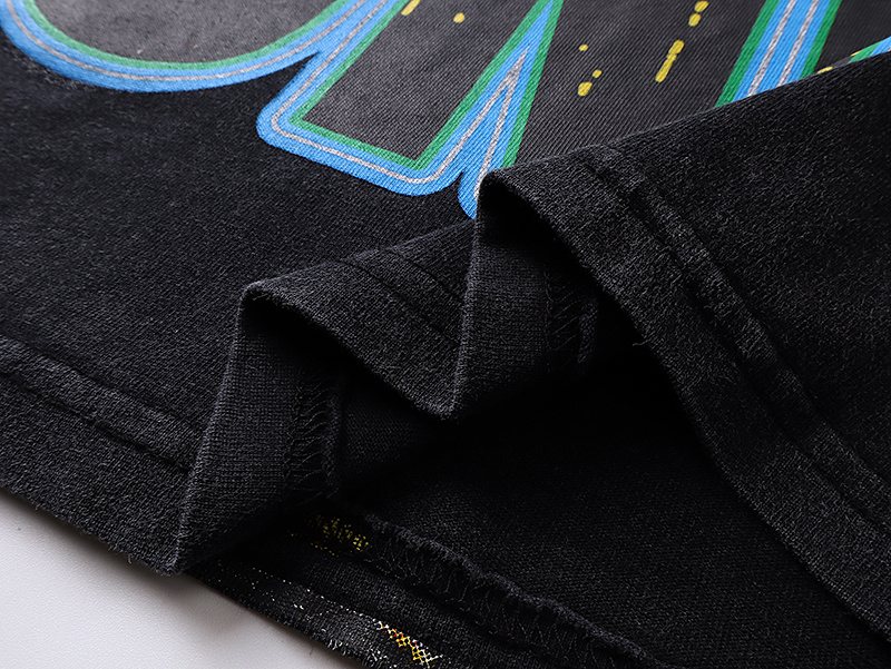 Godspeed Washed Black Car Graphic Long-Sleeve T-Shirt — detail