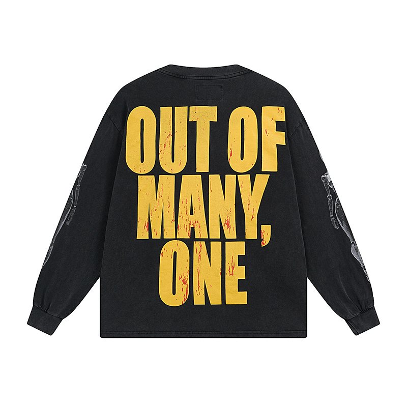 Godspeed Out of Many One Washed Long-Sleeve T-Shirt — back