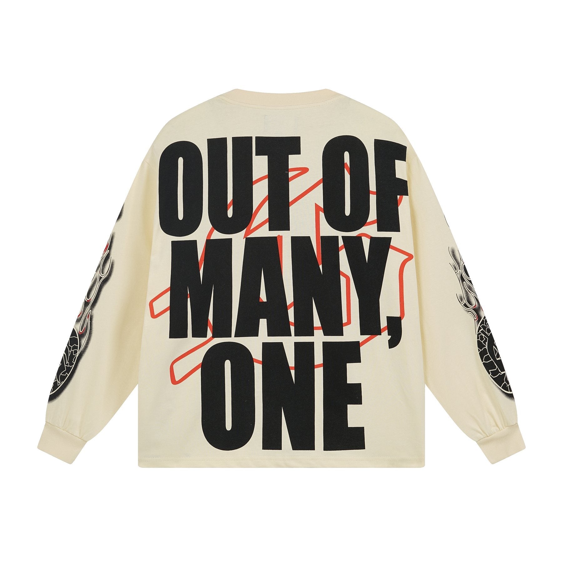 Godspeed Out of Many One Graphic Long-Sleeve T-Shirt — back