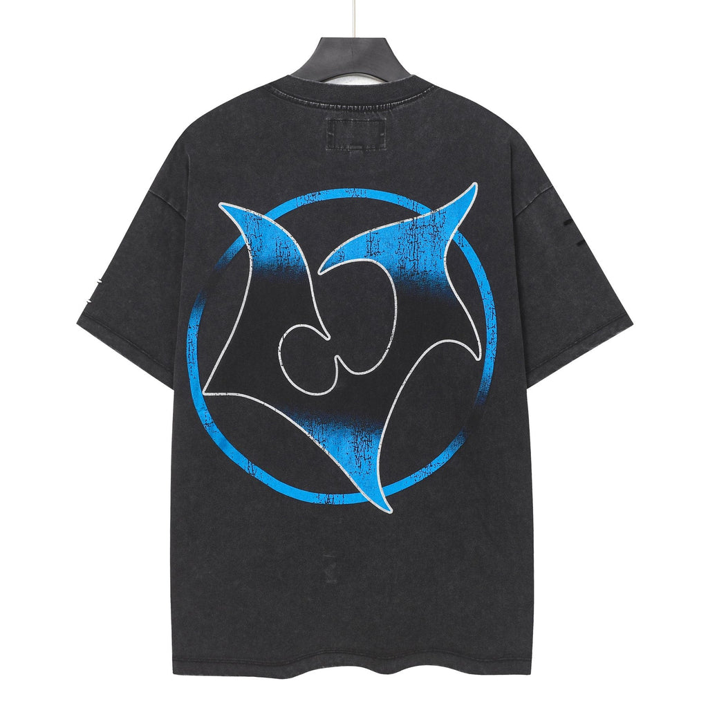 Godspeed Blue/Red Graphic Short-Sleeve T-Shirt — back
