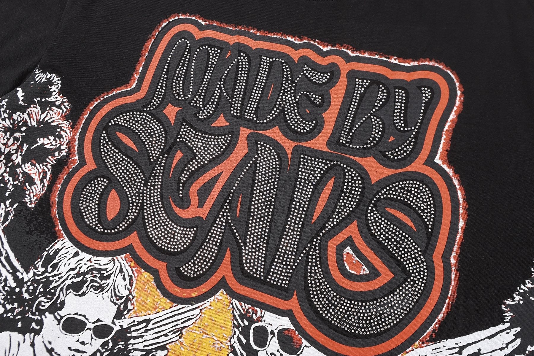 MIXED EMOTION Godspeed Graphic Short-Sleeve T-Shirt — detail