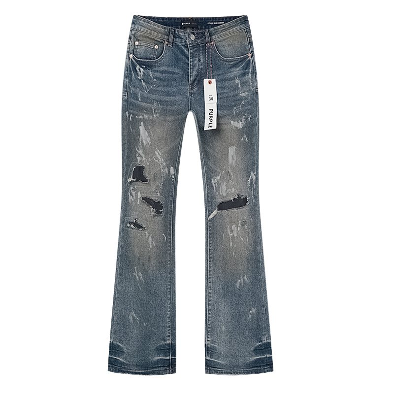 Purple Brand Distressed Flare Jeans — hero