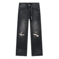 Purple Brand Black Distressed Ripped-Knee Jeans — hero