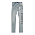 Purple Brand Light Blue Leg-Graphic Jeans — front