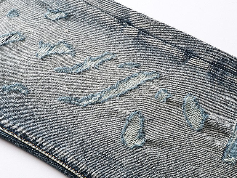Purple Brand Distressed Flared Jeans — detail