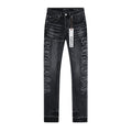 Purple Brand Washed Black Side-Leg Graphic Jeans — hero