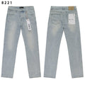 Purple Brand Star Embroidered Washed Jeans — hero
