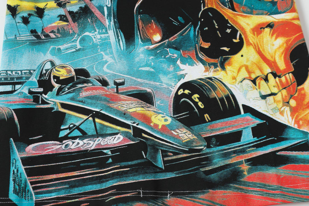 Godspeed Racing Skull Graphic Short-Sleeve T-Shirt — detail
