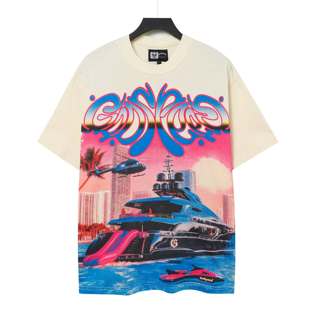 Godspeed Yacht Graphic Short-Sleeve T-Shirt — hero