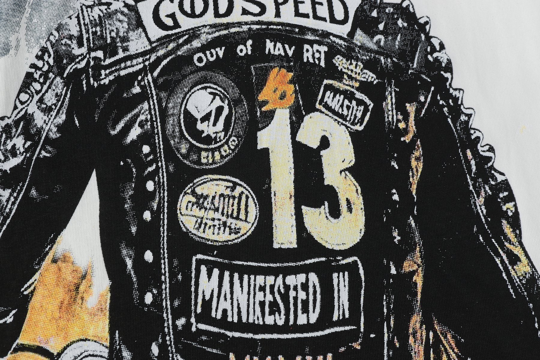 Godspeed Manifested II Biker Graphic T-Shirt — detail
