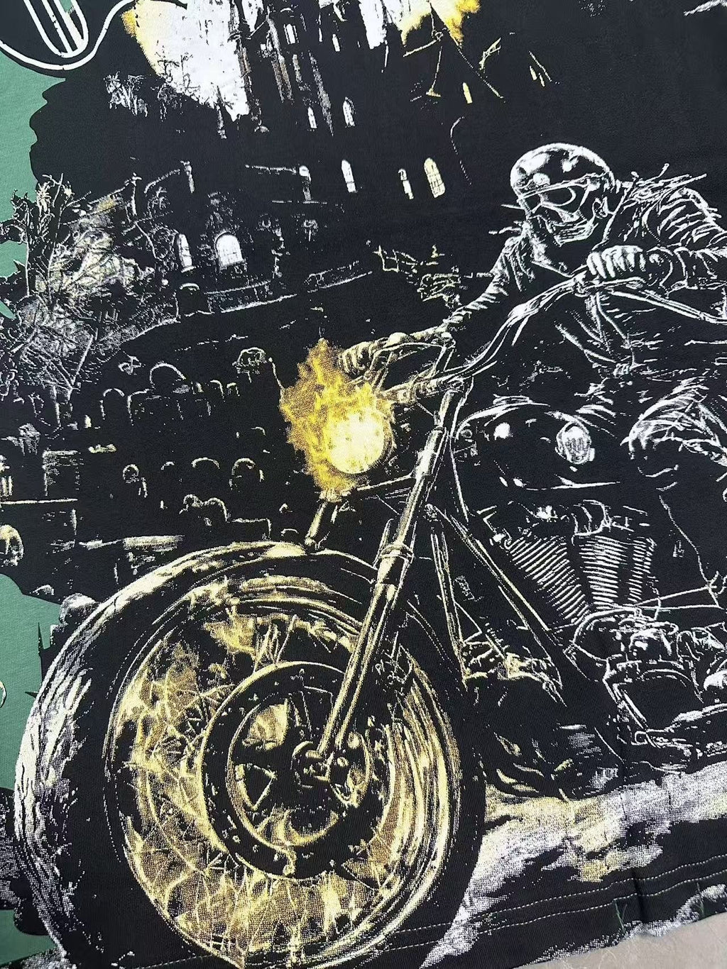 Godspeed Motorcycle Graphic T-Shirt — detail