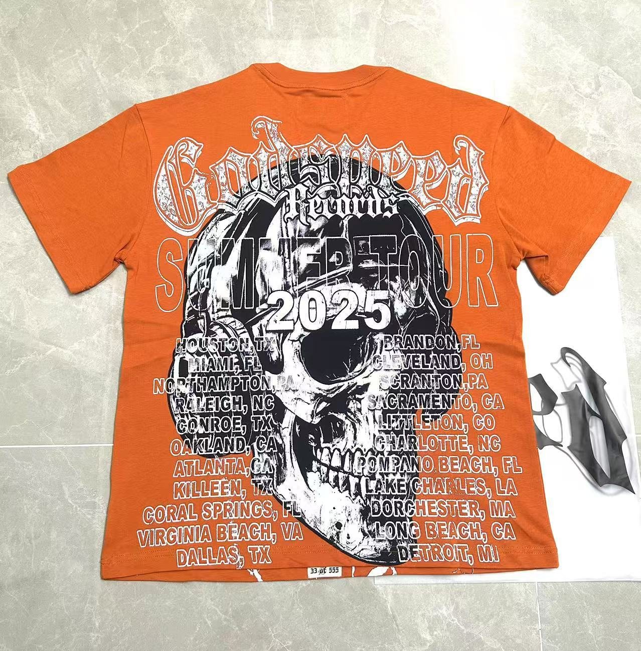 Godspeed Rock Tour Skull Graphic T-Shirt — back