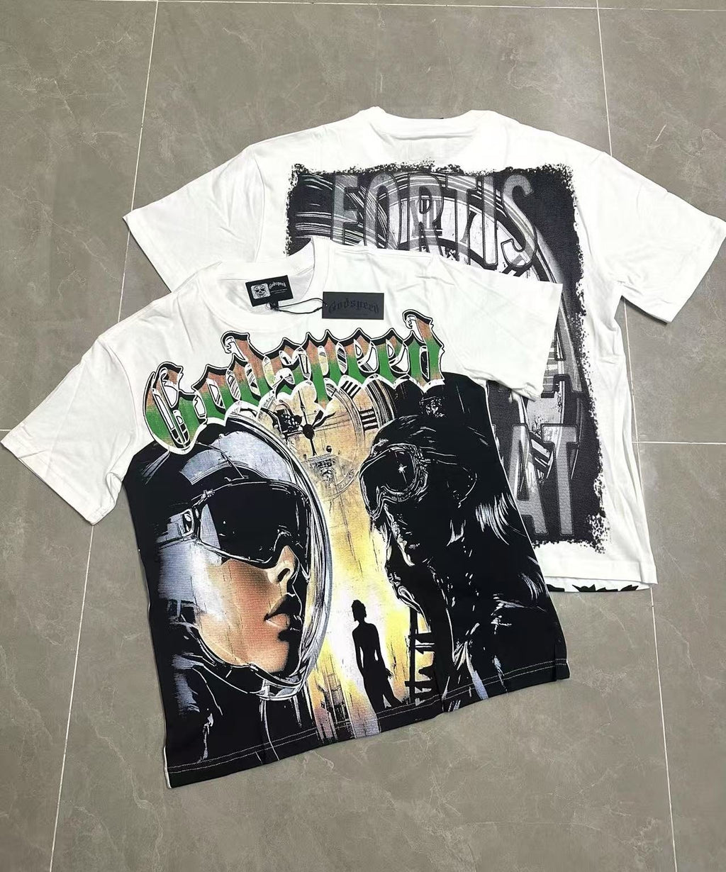 Godspeed Fortis Fortuna Graphic T-Shirt — context