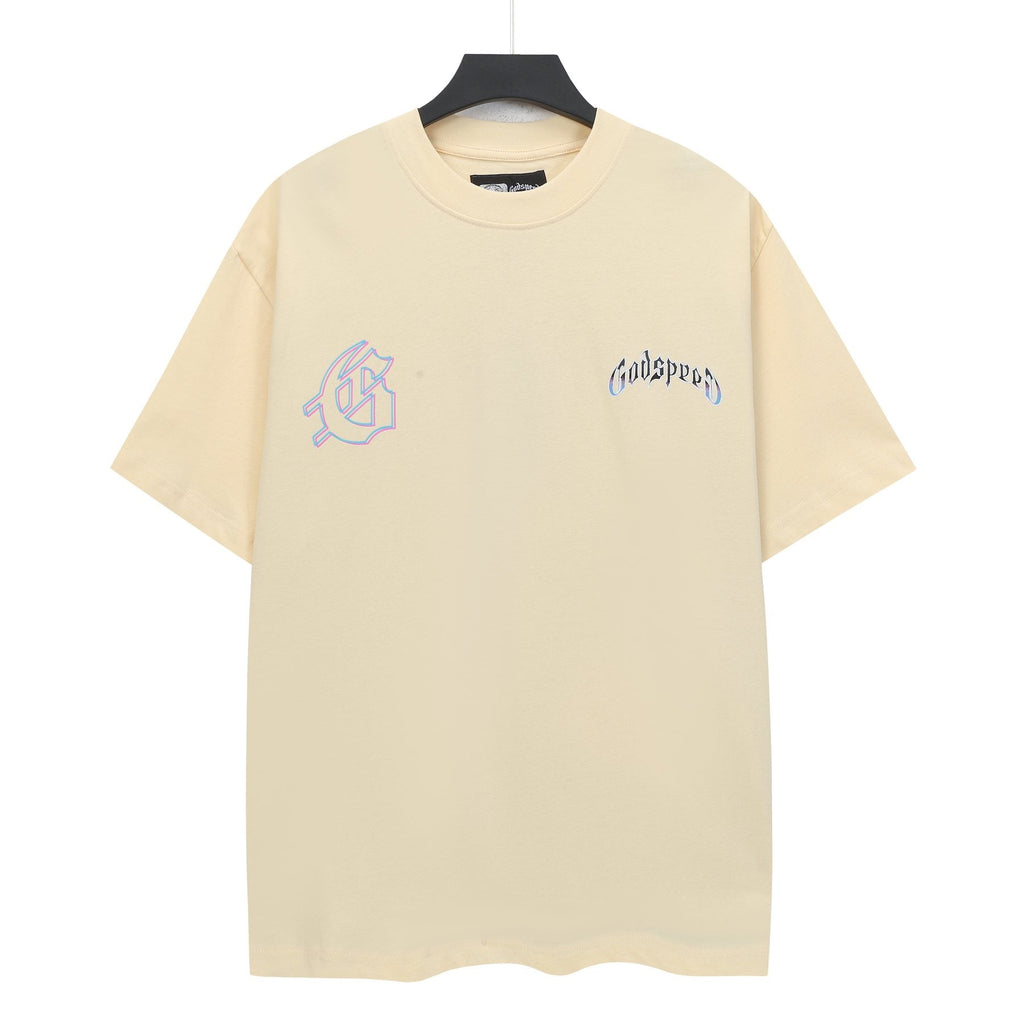 Godspeed Skull Volcano Graphic T-Shirt — front