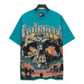 Godspeed Teal Skull Graphic Short-Sleeve T-Shirt — hero