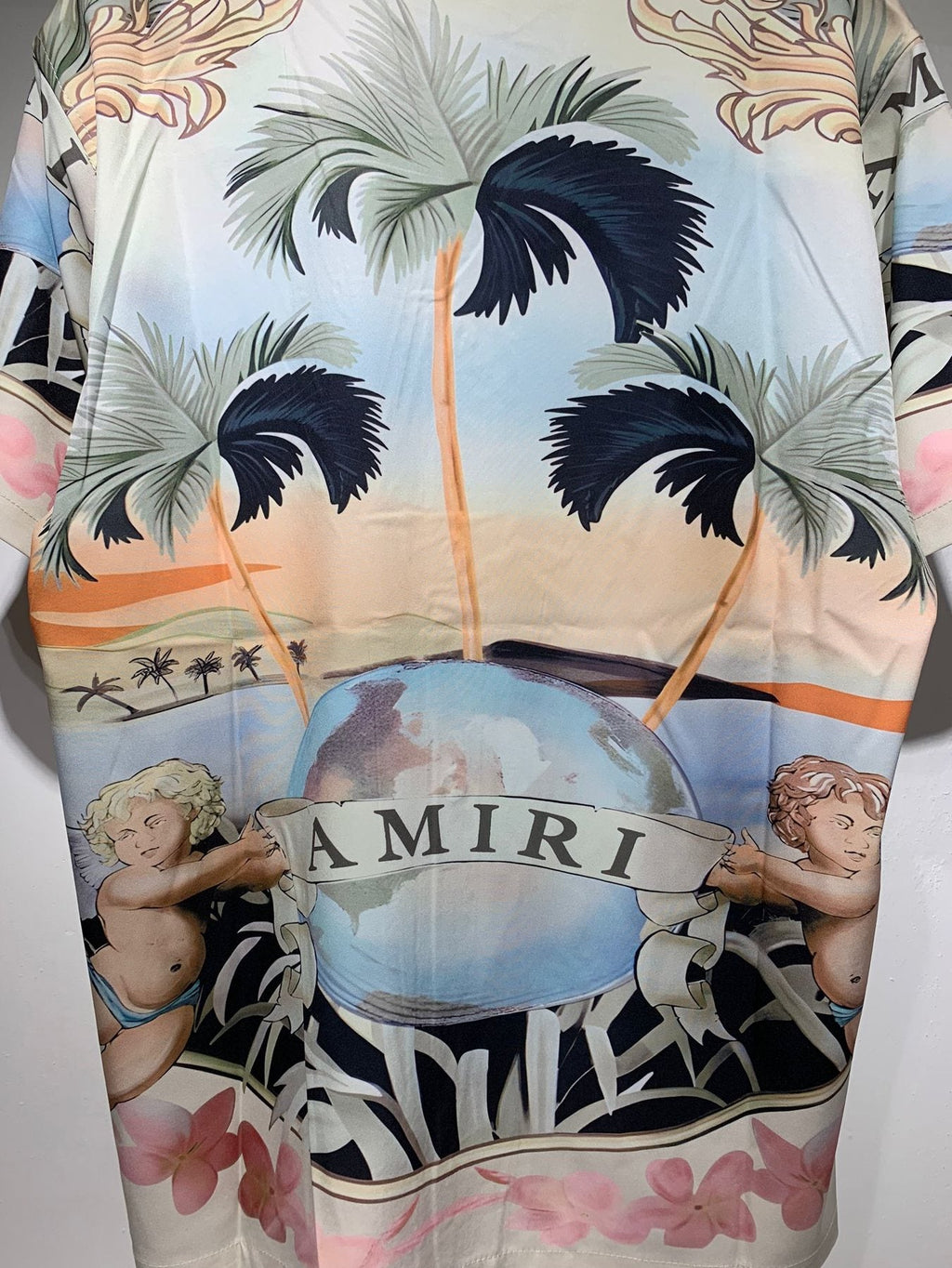 AMIRI Tropical Cherub Graphic Short-Sleeve Set — detail