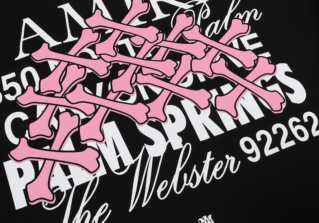 AMIRI Pink Bone Graphic T-Shirt — detail