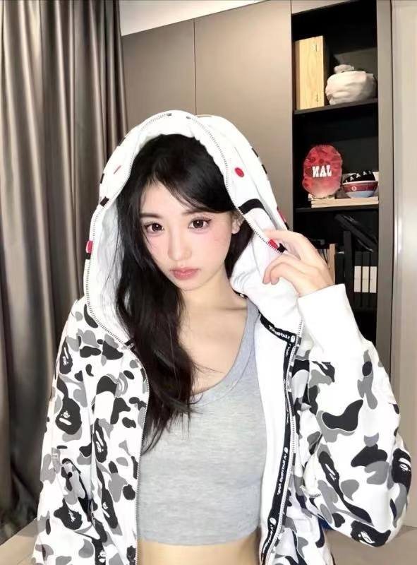 BAPE Shark Camo Full-Zip Hoodie — context