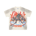 DUAA Cream Washed Hockey Graphic Short-Sleeve T-Shirt — hero