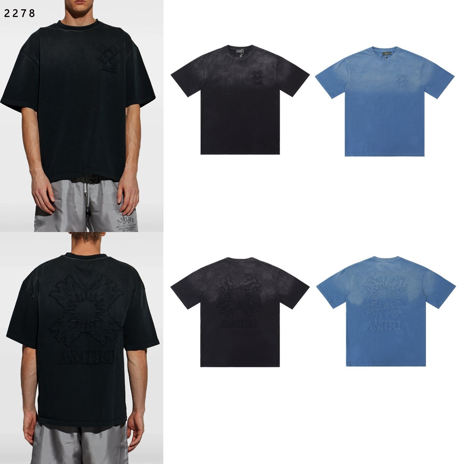 AMIRI Design Studio Washed Graphic T-Shirt — comparison