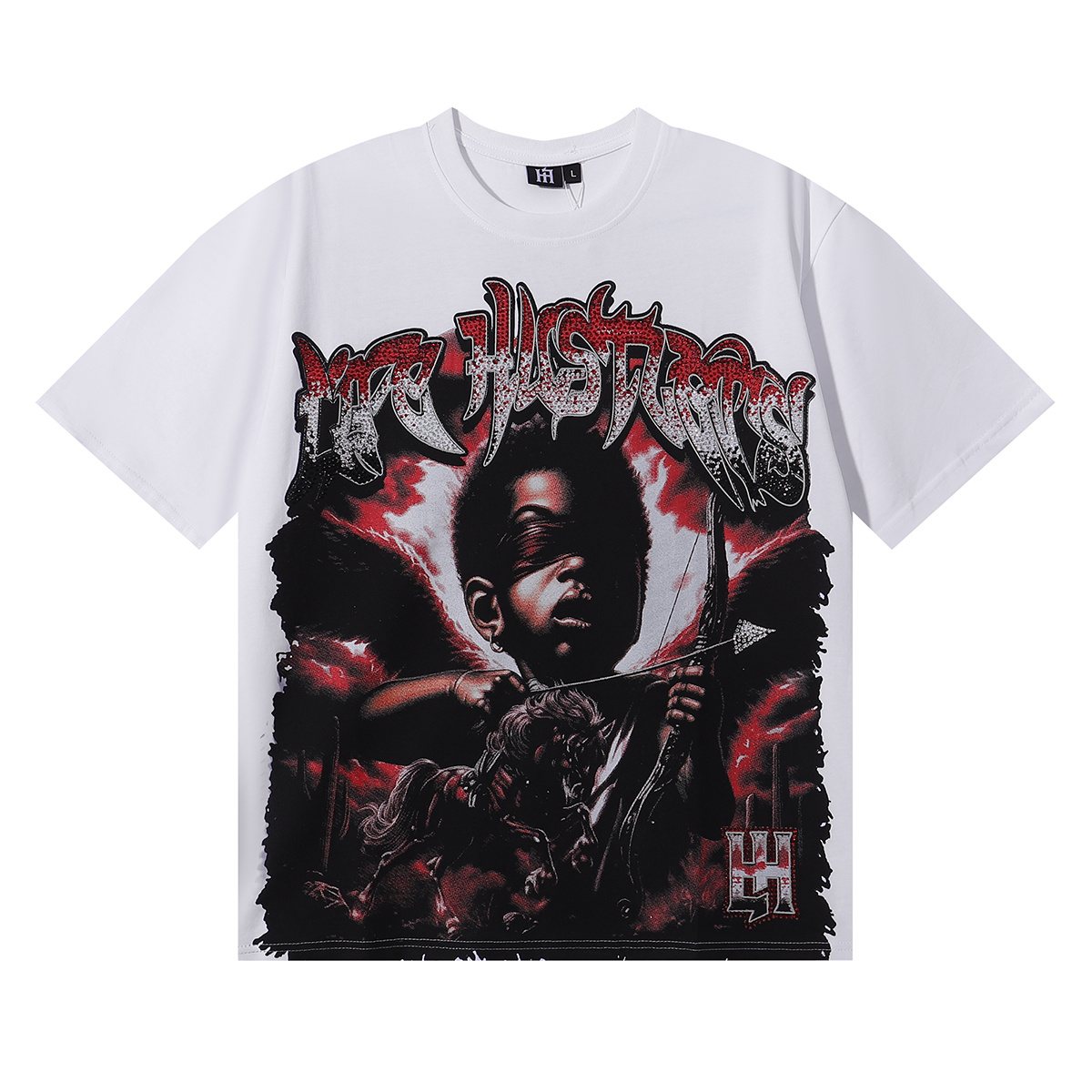 Life Hustlere Warrior Girl Graphic T-Shirt — front
