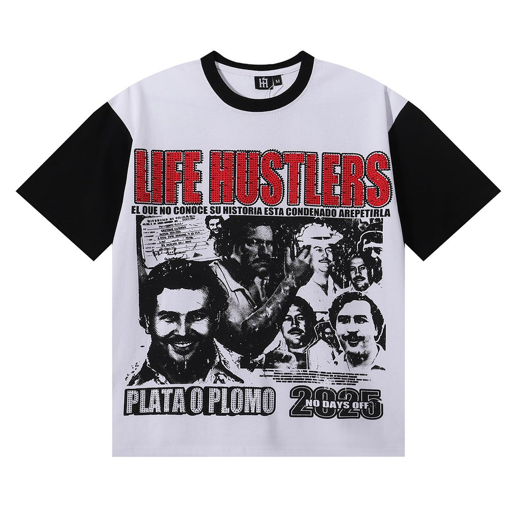 Life Hustlere Plata o Plomo Graphic T-Shirt — hero