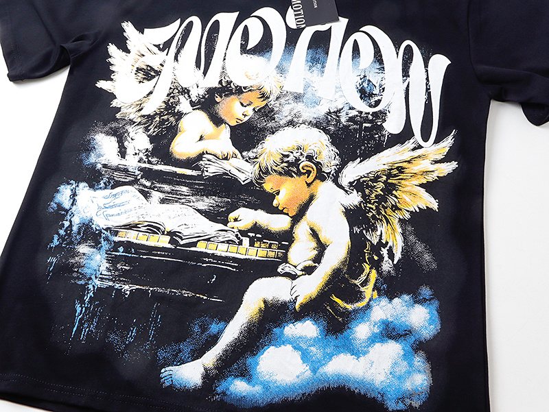 MIXED EMOTION Cherub Graphic T-Shirt — detail