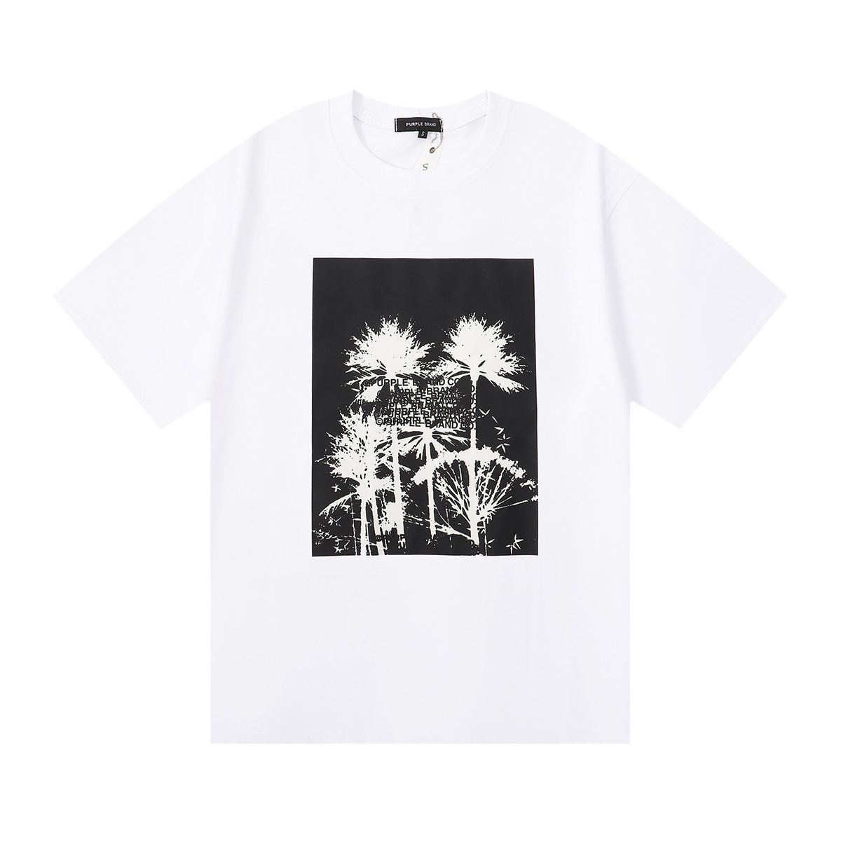 Purple Brand Palm Tree Graphic Short-Sleeve T-Shirt — front