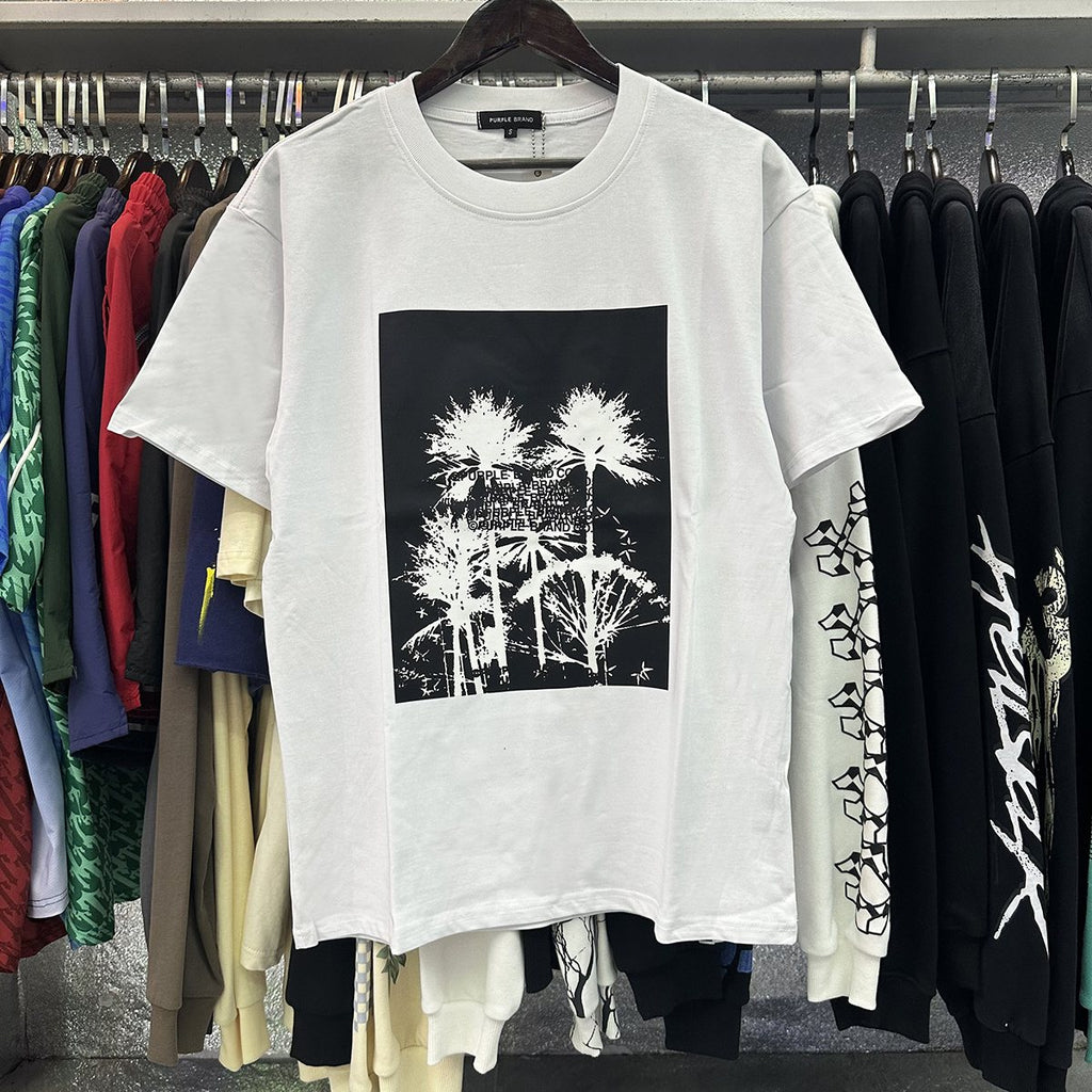 Purple Brand Palm Tree Graphic Short-Sleeve T-Shirt — context