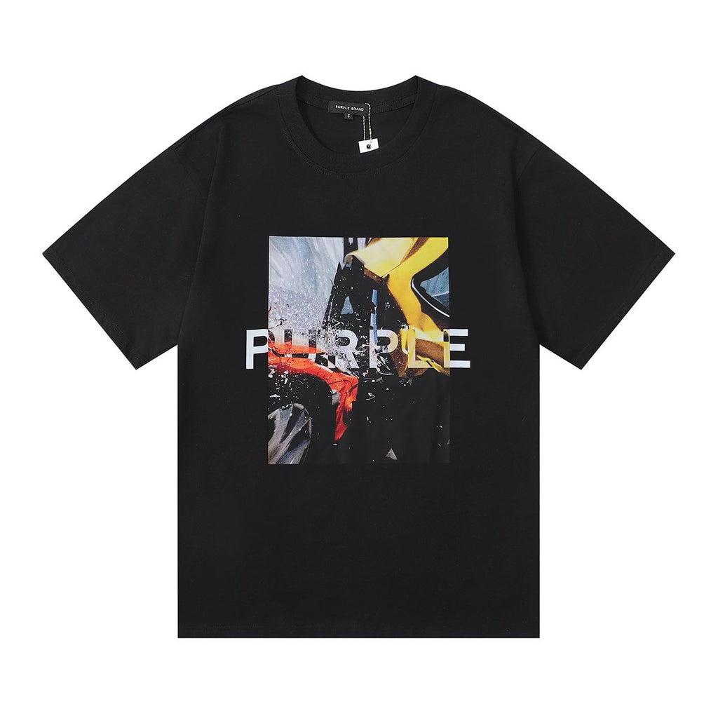 Purple Brand Front Graphic Short-Sleeve T-Shirt — hero