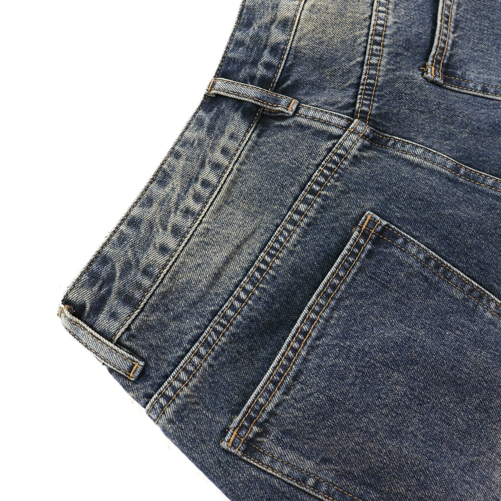 VALE Skittle Graphic Washed Denim Shorts — detail