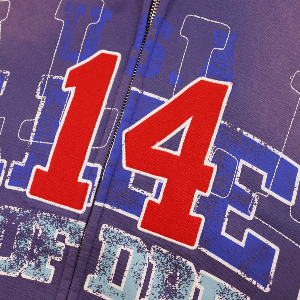 VALE USA Guardian Graphic Zip-Up Hoodie — detail