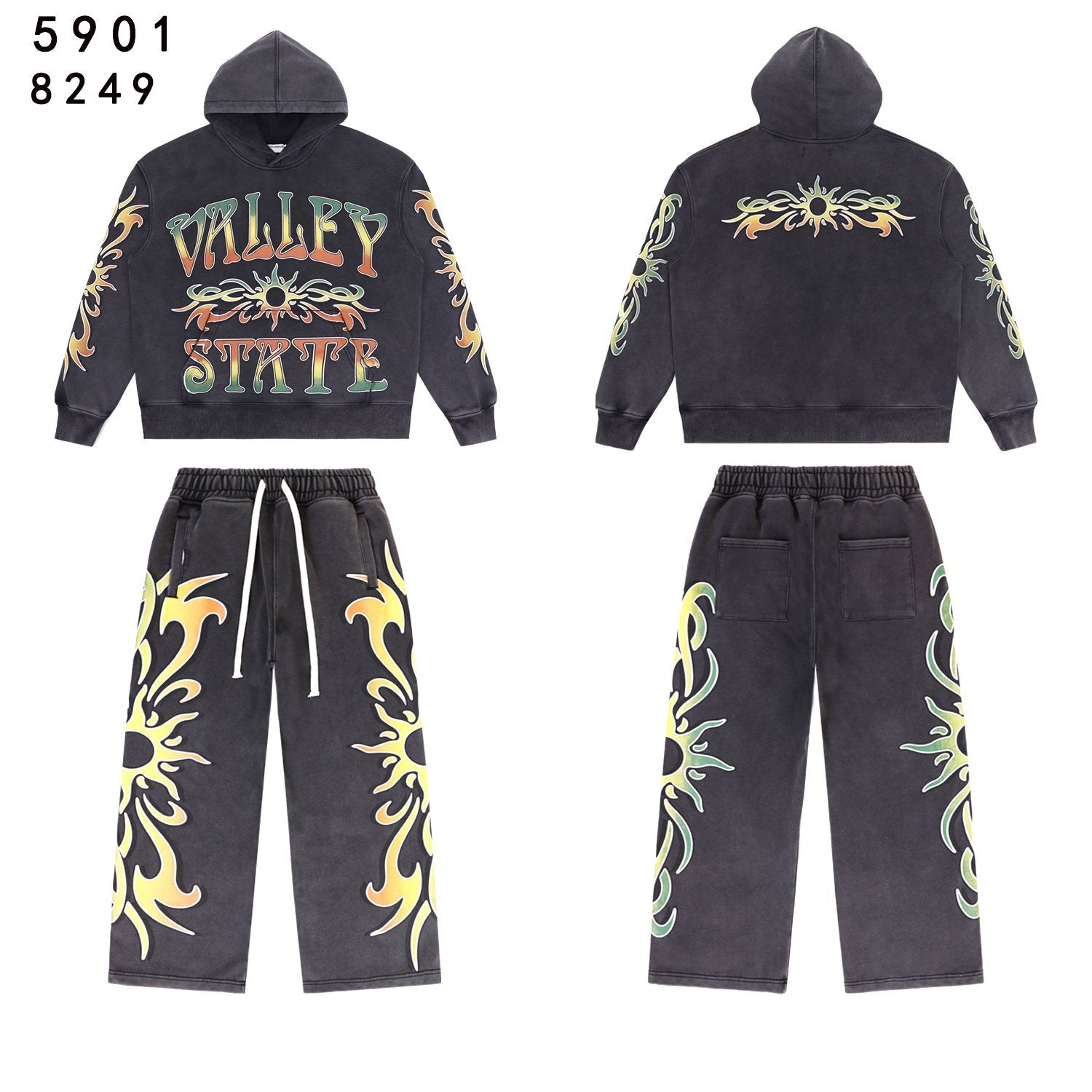 VALLEY Dreams Graphic Hoodie & Sweatpants Set — front