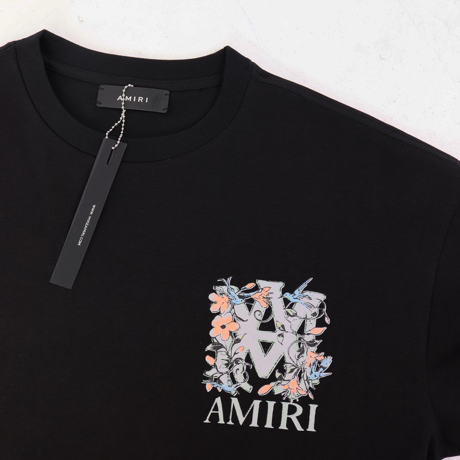 AMIRI Floral A Graphic Short-Sleeve T-Shirt — hang_tag