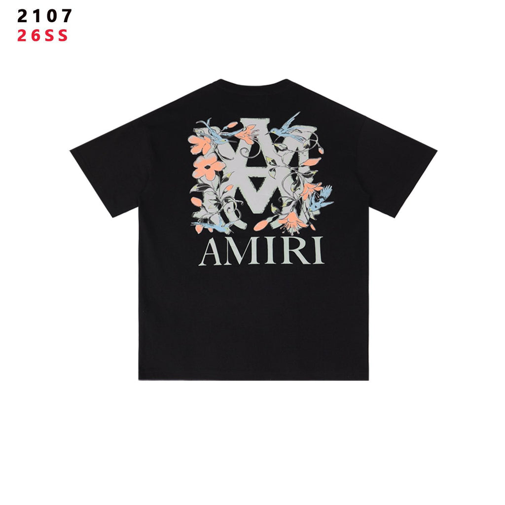 AMIRI Floral A Graphic Short-Sleeve T-Shirt — back
