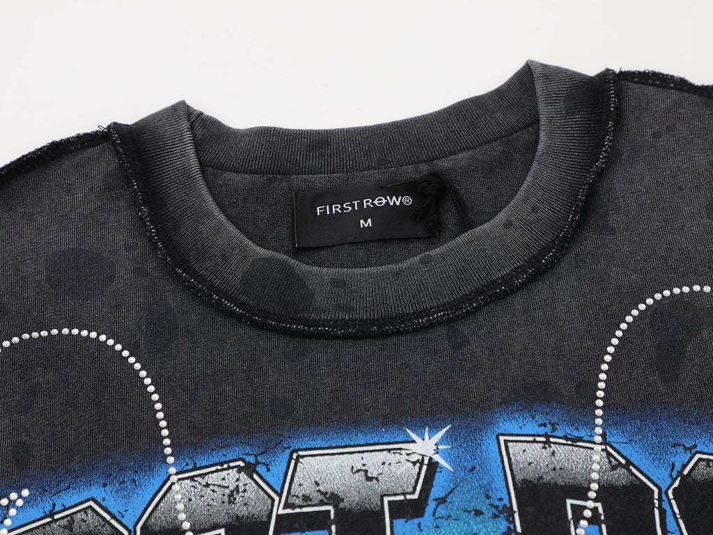 FIRST ROW A Sacred Vow Wing Graphic T-Shirt — neck_label