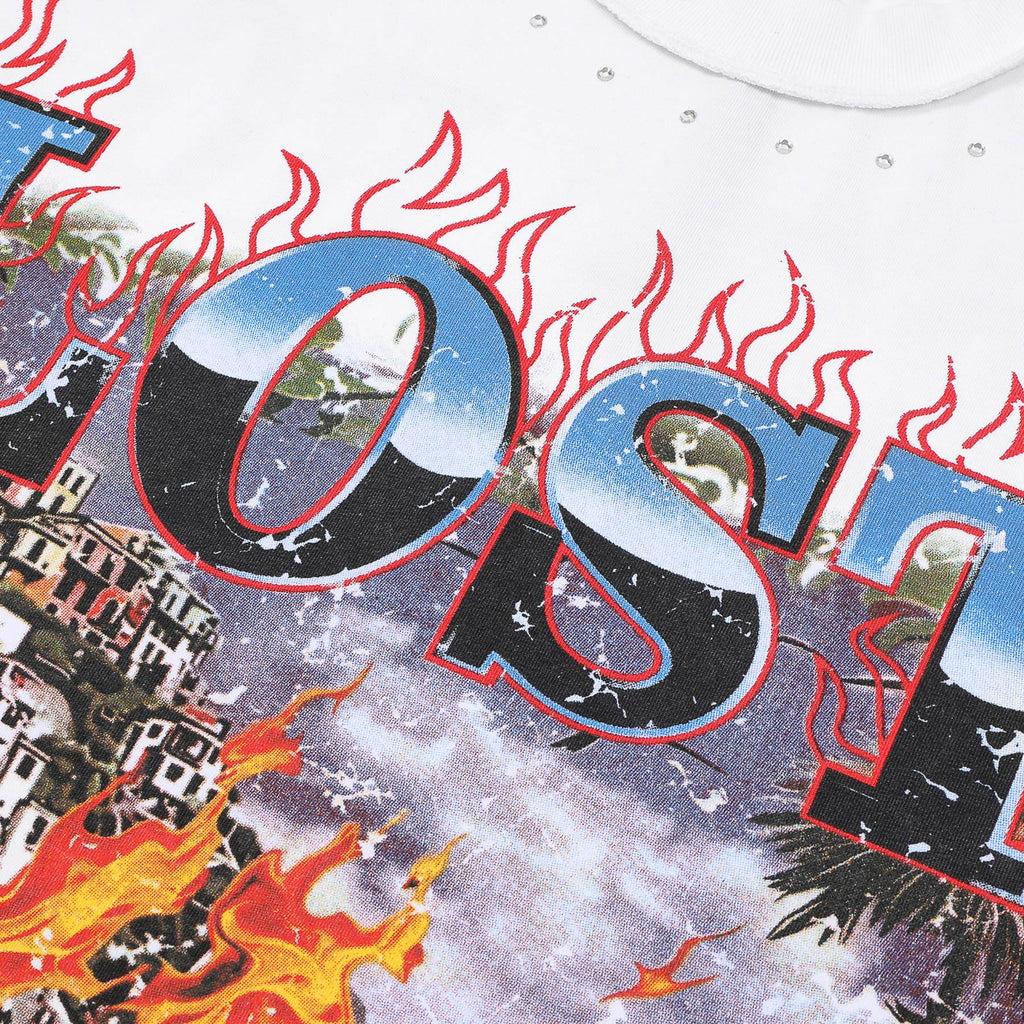 FIRST ROW Lost Utopia Burning Flame T-Shirt — detail