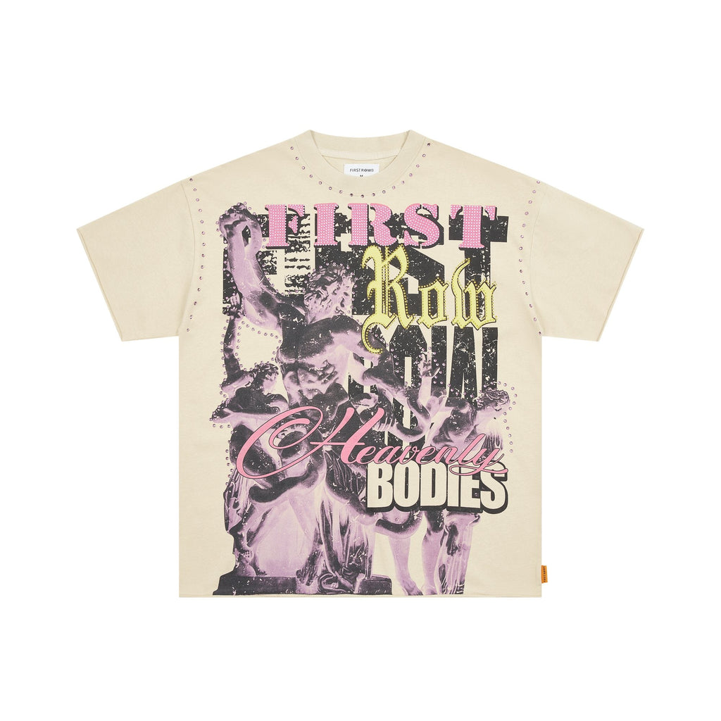 FIRST ROW Heavenly Bodies Rhinestone Crop T-Shirt — hero