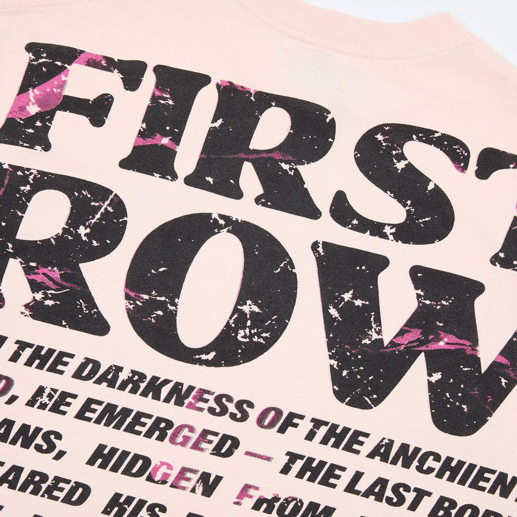 FIRST ROW Rhinestone Graphic Short-Sleeve T-Shirt — detail