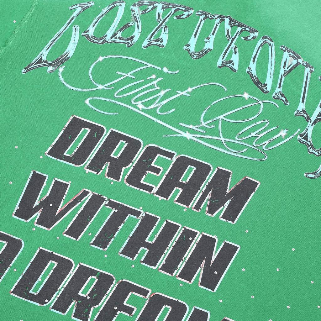 FIRST ROW Lost Utopia Universe Astronaut Cropped T-Shirt — detail