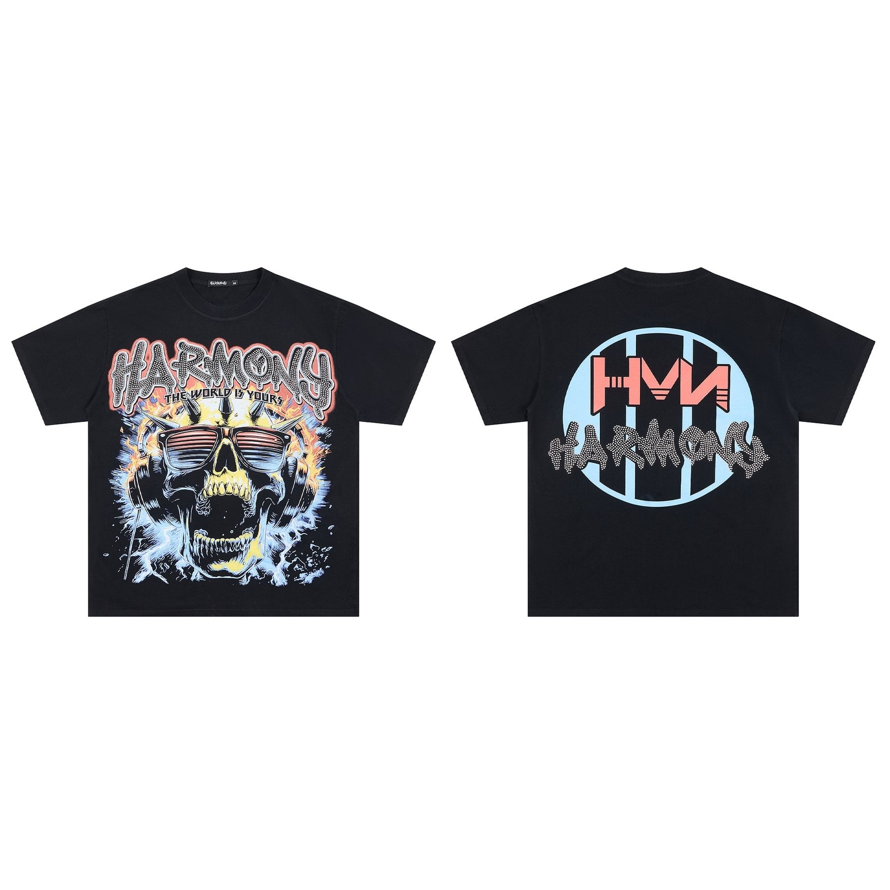 HARMONY Skull Graphic Short-Sleeve T-Shirt — context