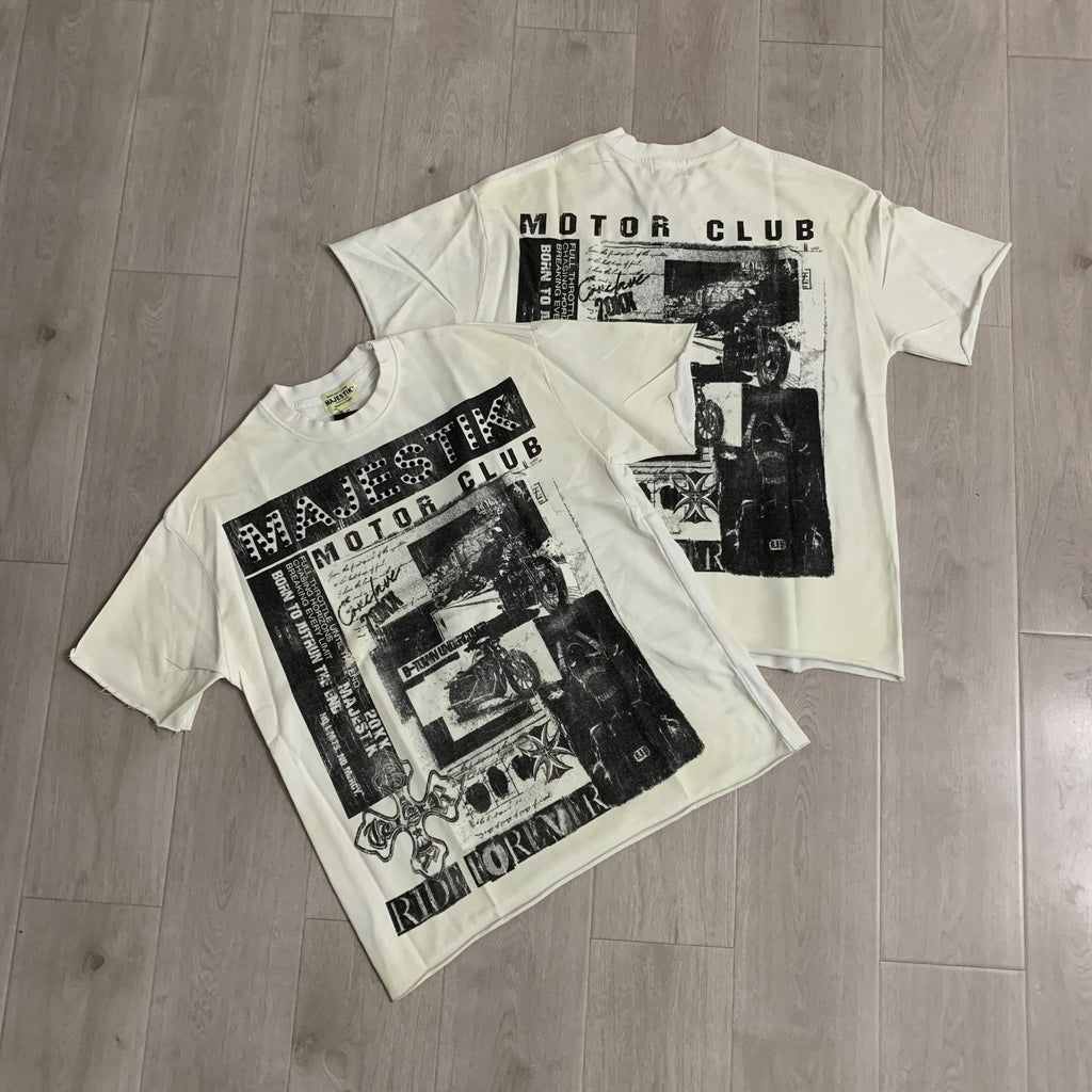 MAJESTIK Motor Club Graphic Short-Sleeve T-Shirt — context