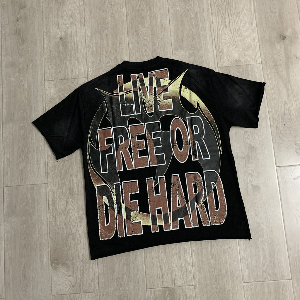 MAJESTIK Live Free Horse Graphic Short-Sleeve T-Shirt — back