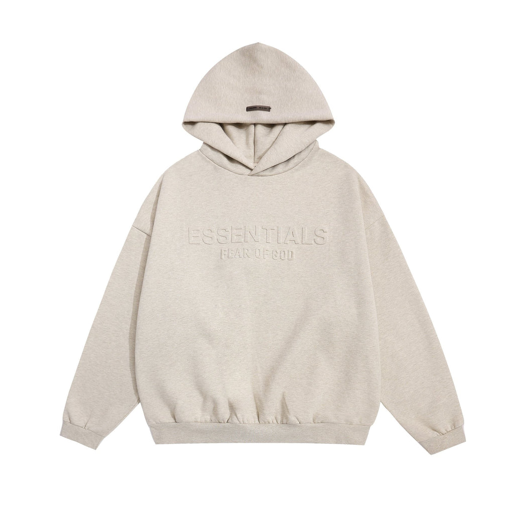 Fear of God Essentials Tonal Logo Light Grey Hoodie — hero