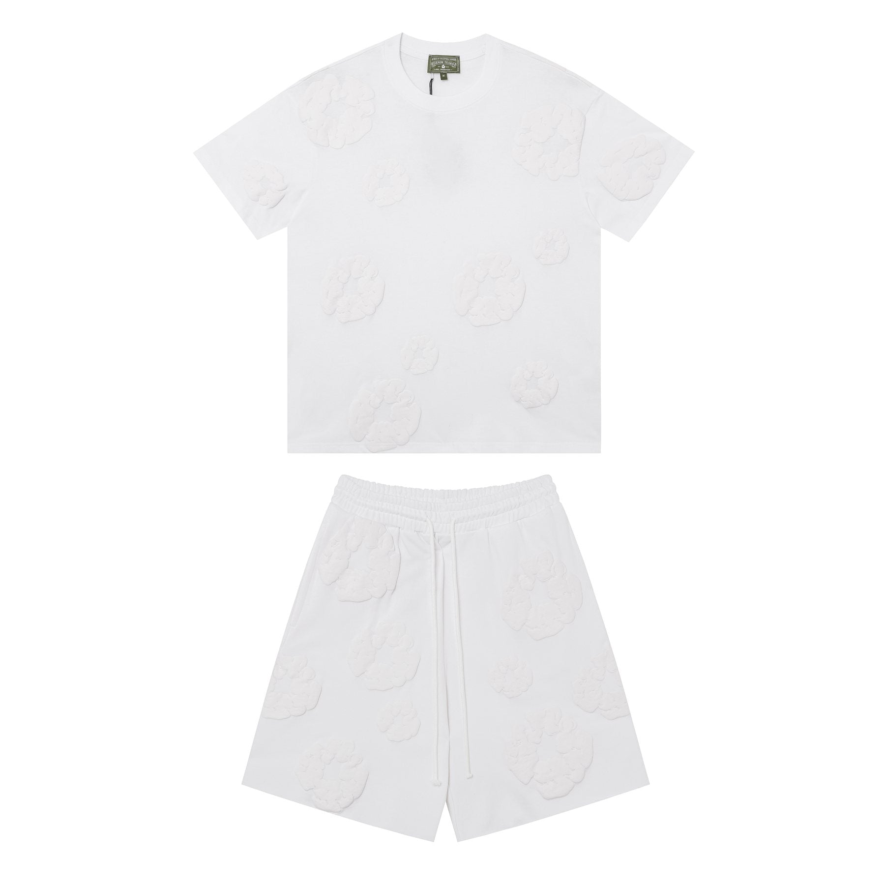DENIM TEARS All-Over Flower Short-Sleeve Set — front