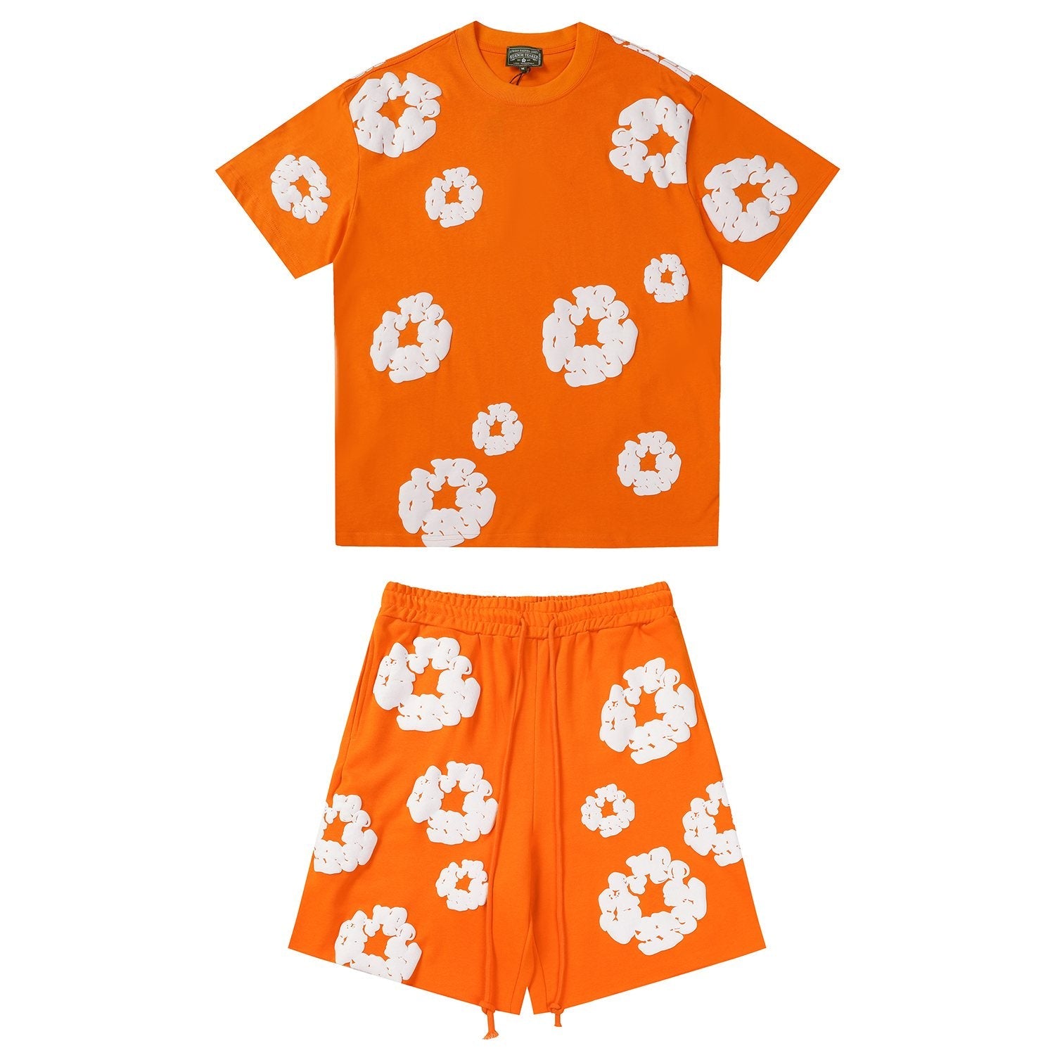 DENIM TEARS Cotton Wreath Graphic Short-Sleeve Set — front